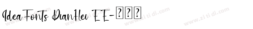 IdeaFonts DianHei EE字体转换